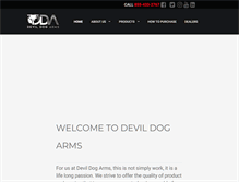 Tablet Screenshot of devildogarms.com